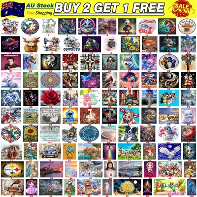 $11.79 • Buy 5D Diamond Painting Embroidery Cross DIY Craft Stitch Arts Kit Mural Home Decor