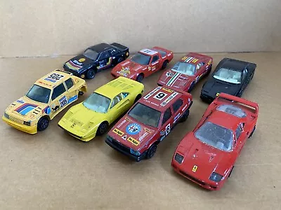 Bburago Job Lot X8 1:43 Scale Die Cast Ferrari Opel Corvette ETC. • £10