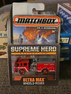 2014 Matchbox Supreme Hero '63 Mack B Model Fire Engine Truck Ultra Max Wheels • $17.99