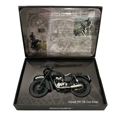 MINICHAMPS Triumph TR6 THE GREAT ESCAPE  Steve McQueen Scale 1:12 In Box • $199.99