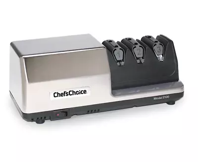 Commercial EdgeSelect Diamond Hone Knife Sharpener Model 2100 Chef'sChoiceSilver • $1199.40