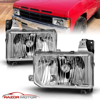 $61.92 • Buy For 1987-1995 Pathfinder/1988 1989 Hardbody Pickup Chrome Headlights+CDRL
