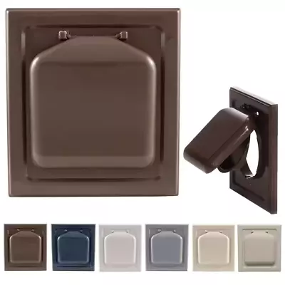 4 In. Wide-Mount Dual Door Wall Vent In Brown • $17.44