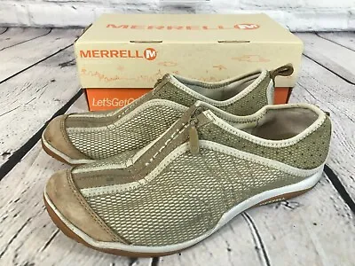 MERRELL LORELEI Zip Deep Tan Sneakers Shoes Women's Size 7.5 / 38 J35218 • $19.99