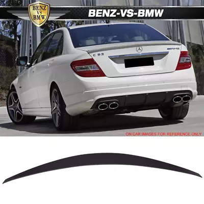 Fits 2008-2014 Benz W204 C Class IKON Style Rear Trunk Spoiler Wing Lip ABS • $72.99