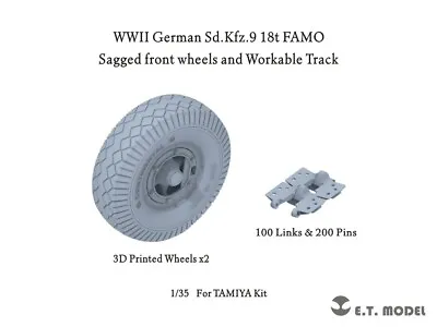 1/35 P35-062WWII German Sd.Kfz.9 18t FAMO Sagged Front Wheels And Workable Track • $37.40