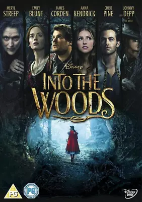 Into The Woods DVD Musical (2015) Meryl Streep Quality Guaranteed Amazing Value • £2.04