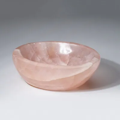 Genuine Polished Medium Rose Quartz Bowl (3 Lbs) • $300