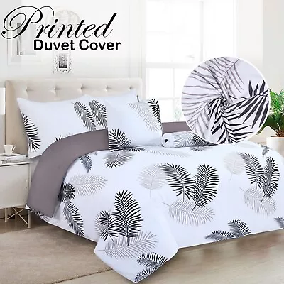 Luxury Reversible Duvet Cover Quilt Cover Bedding Set Single Double King Size • £10.99