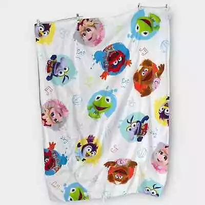 Muppet Babies & Friends Toddler Bed Baby Blanket Kermit Miss Piggy Fozzy Disney • $23.10