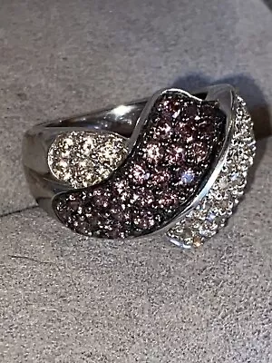 VICTORIA WIECK Absolute Sz 5.5 Ring ULTIMATE BEAUTY 925 B&W Simulated Diamonds • $29.95