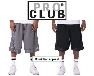 Pro Club Men's Heavyweight Casual Gym Sports Basketball Mesh Shorts Big Tall • $16.90