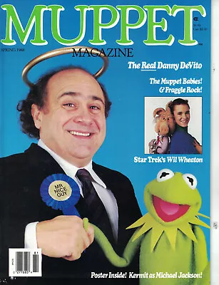 MUPPET Magazine Spring 1988 Jim Henson Danny DeVito Star Trek's Wil Wheaton • $24.95