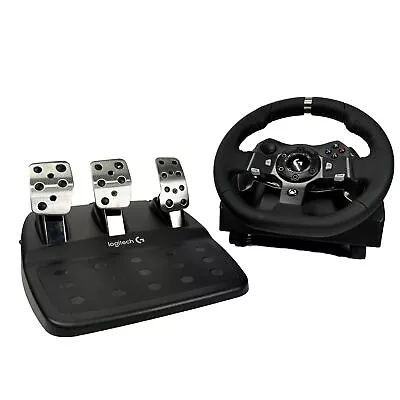 🔥Logitech Driving Force G920 Racing Wheel Force Feedback Steering Wheel Xbox🔥 • $170.95