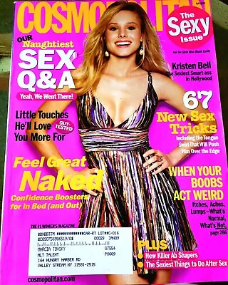 Vintage COSMOPOLITAN MAGAZINE From May 2008 With KRISTEN BELL On The COVER • $10