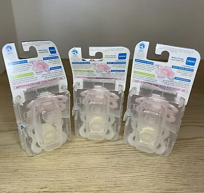 MAM Love & Affection 2 Pack 0 - 6m Pacifiers NIP Lot Of 3 • $19.99