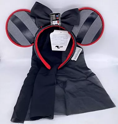 Disney Parks Star Wars Darth Vader Veil Minnie Mouse Ears Headband • $29.99