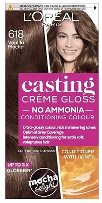 £10.99 • Buy L'Oreal Casting Creme Gloss Semi-Permanent Hair Colour 618 Vanilla Mocha