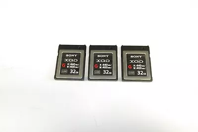 Sony 32GB XQD Memory Cards X3 • $270