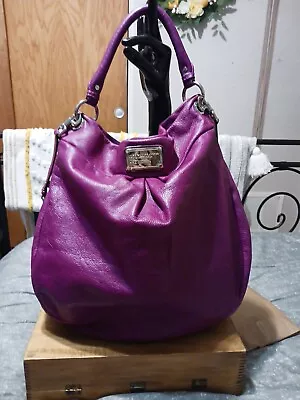 Marc By Marc Jacobs  Classic Q Hiller Hobo Tote Purple • $55