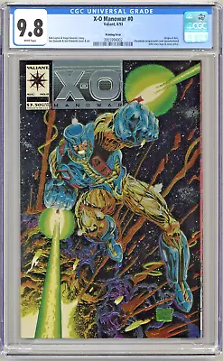 X-O Manowar #0 (1993) CGC 9.8 NM/M - Printing Error - Origin Of Aric Chromium Ed • $140