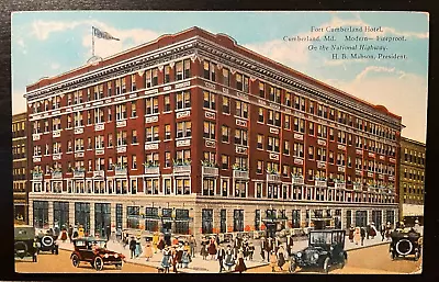 Vintage Postcard 1921 Fort Cumberland Hotel Cumberland Maryland (MD) • $10