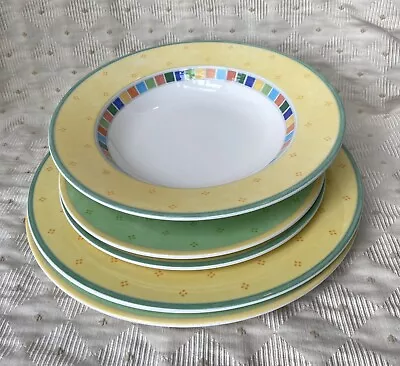 Mixed Lot Villeroy Boch Twist Alea Limone 1 Soup Bowl 2 Salad 2 Dinner Plates • $25