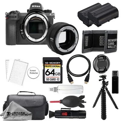 Nikon Z7 II Camera W/ FTZ Mount Adapter+64GB +ExtraBattery+Tripod-Accessory Kit • $2550.99