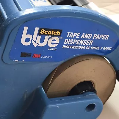 Scotch Blue Tape & Paper Dispenser With New 9  X 80yds Masking Roll • $20.99