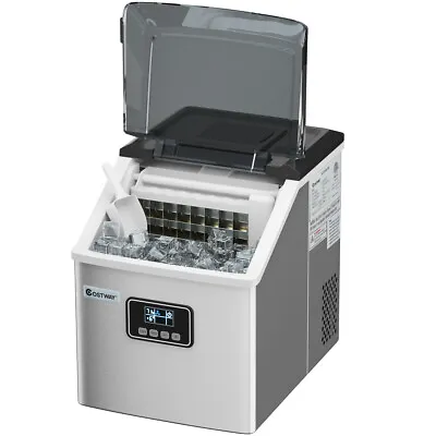48Lbs/24H Self-Clean Stainless Steel Ice Maker Machine Countertop W/ LCD Home • $199.59
