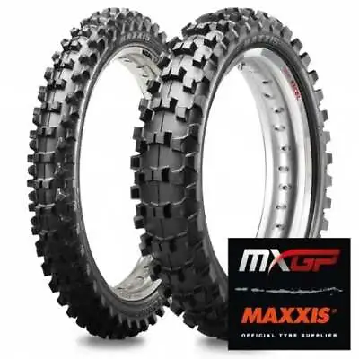 Maxxis MX-ST+ SI Motocross Front & Rear Tyres - Pair - 80/100-21  & 100/90-19  • $188.24