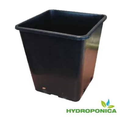 11L Square 25cm Plant Pot X10 Perfect For Canna Coco Soil. X10 Pots! 11 Litre. • £20