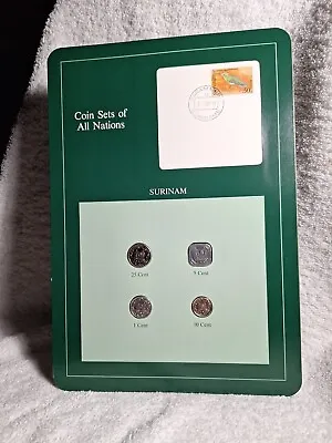 1979 1980 1982 1985 Suriname Coin Set (4) - Coin Sets Of All Nations • $10