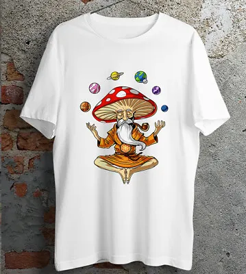 £7.99 • Buy Magic Mushroom T Shirt Yoga Buddha T Shirt Ideal Gift Present Tee