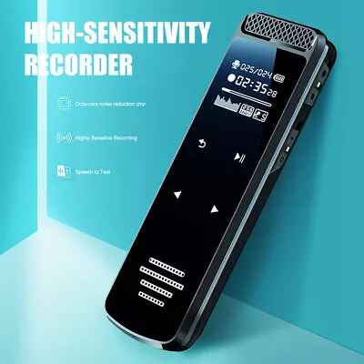 Support 128GB Digital Audio Sound Voice Recorder Dictaphone MP3 Player Recording • $27.53