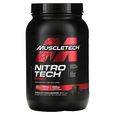 Muscletech Nitro Tech Ripped Ultimate Protein + Weight Loss Formula Protein • $35.74