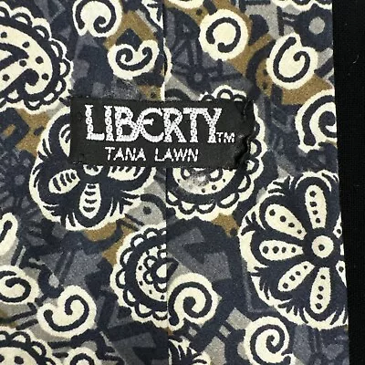 Liberty Tana Lawn Vintage 100% Cotton Abstract Paisley Necktie -England 3.75x56 • $25