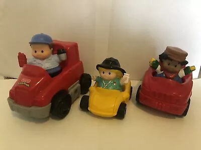 £5.99 • Buy Fisher Price Little People Bundle- 3 People And 3 Cars