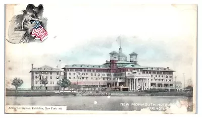 1912 New Monmouth Hotel Spring Lake NJ Postcard • $8.95