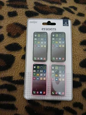 NIP 4ct IPhone Shaped Erasers • £2.14