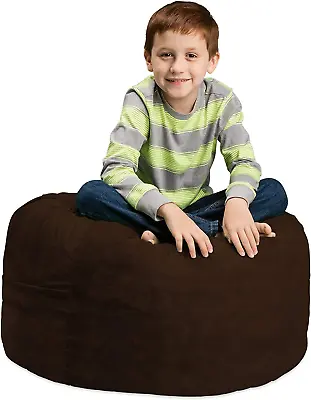 Bean Bag Chair: Large 2' Memory Foam Furniture Bean Bag - Big Sofa With Soft Mic • £101.50