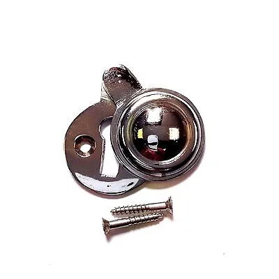 £3.50 • Buy Keyhole Polished Chrome Escutcheon Key Covered Plates For Door Locks-32mm