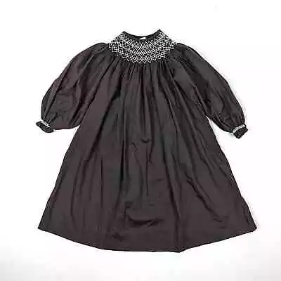 Mom & Me Dress Girls Size 3T Brown Smocked Holiday Fall Boutique • $32