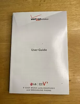 LG EnV3 Original Verizon User Guide Manual • $12.99