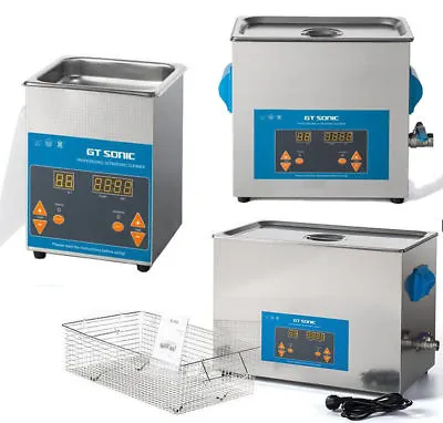 New Digital Stainless Steel Ultrasonic Ultra Cleaner Bath W/ Tank Timer & Heater • $203.48