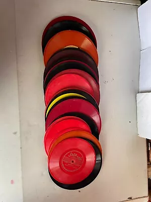 Large Vintage Lot Of Children's Black Red Yellow Record Albums Room Decor • $40