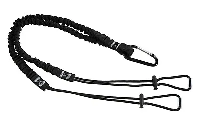 PORTWEST Double Tool Lanyard Elastciated Karabiner Fall Arrest Scaffolding FP54 • £14.32