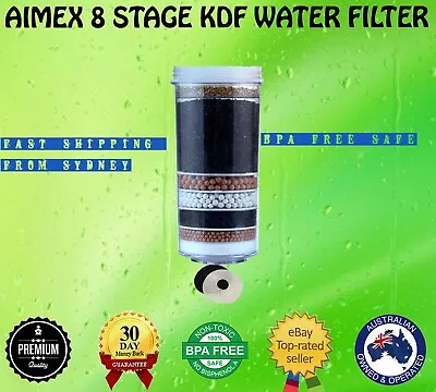 Aimex Water 8 Stage Water Filter Ceramic Mineral Carbon Prestige Cartridge 1pc • $38