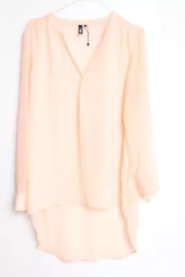 S Oliver Womens Sheers Over Blouse Shirt Pink - Size Small S (XZ9) • $2.80