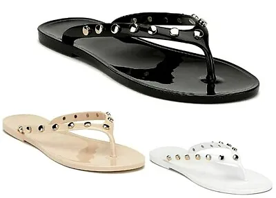 £4.99 • Buy Womens Beach Flip Flops Jelly Flipflops Summer Ladies Sandals  Shoes  Light Spa 